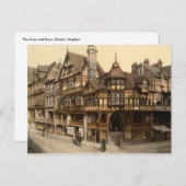The Cross and Rows, Chester, Cheshire, Engeland Briefkaart (Voorkant / Achterkant)
