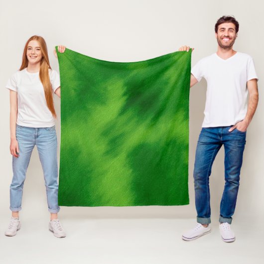 The cross and the green of the forest fleece deken (In situ)