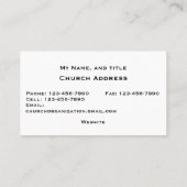 The Cross at Evening Sky religious Visitekaartje (Achterkant)