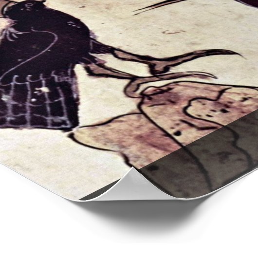 The Crow King and zijne Council by Arabischer Male Poster (Hoek)