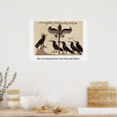 The Crow King en z'n Council by Arab Painter Poster (Keuken)