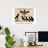 The Crow King en z'n Council by Arab Painter Poster (Thuiskantoor)