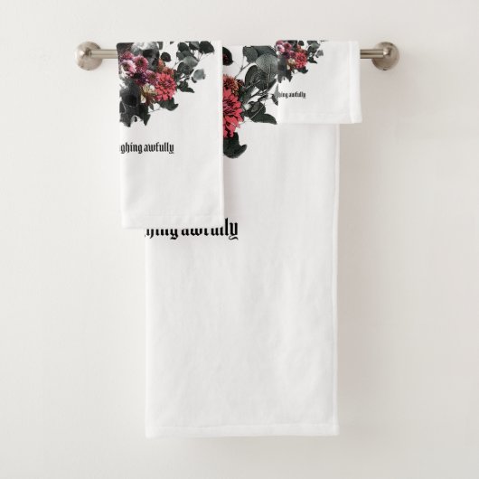 The Crow Laughing Awfully Bad Handdoek (Insitu)