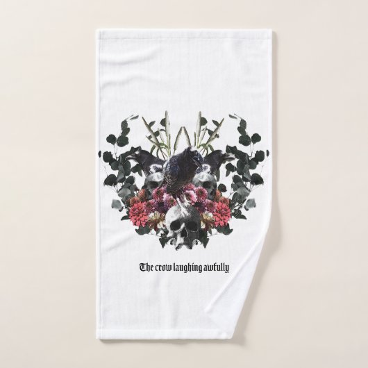 The Crow Laughing Awfully Bad Handdoek (Handdoek)