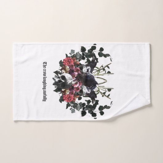 The Crow Laughing Awfully Bad Handdoek (Handdoek)