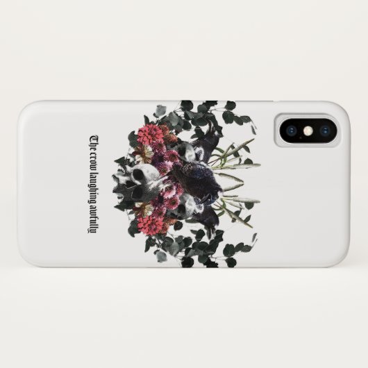 The Crow Laughing Awfully Case-Mate iPhone Case (Achterkant (horizontaal))