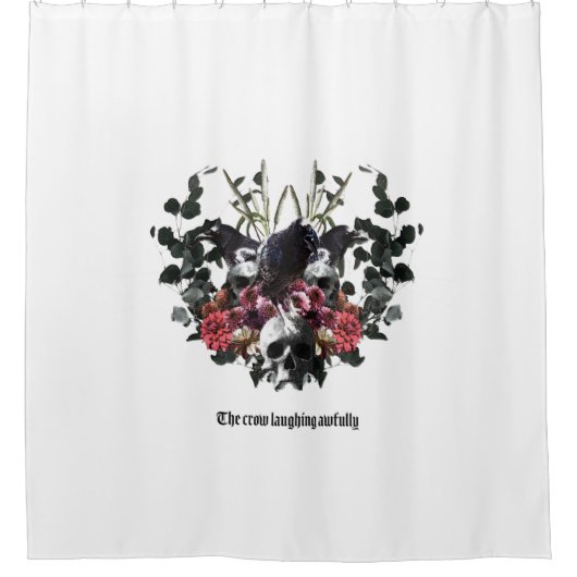 The Crow Laughing Awfully Douchegordijn (Voorkant)