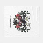 The Crow Laughing Awfully Fleece Deken (Voorkant (Horizontaal))