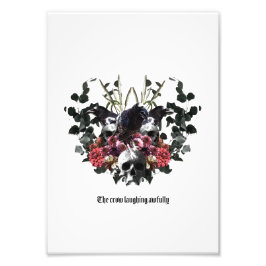 The Crow Laughing Awfully Foto Afdruk