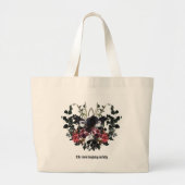 The Crow Laughing Awfully Grote Tote Bag (Voorkant)