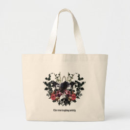 The Crow Laughing Awfully Grote Tote Bag