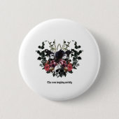 The Crow Laughing Awfully Ronde Button 5,7 Cm (Voorkant)