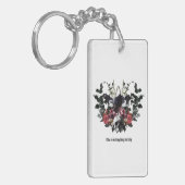 The Crow Laughing Awfully Sleutelhanger (Voorkant Links)