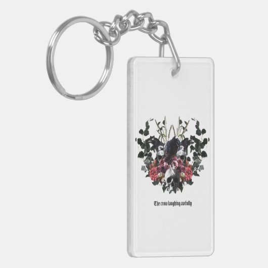 The Crow Laughing Awfully Sleutelhanger (Voorkant Links)