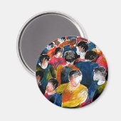 The Crowd - koelkastmagneet. Magneet (Voorkant / Achterkant)