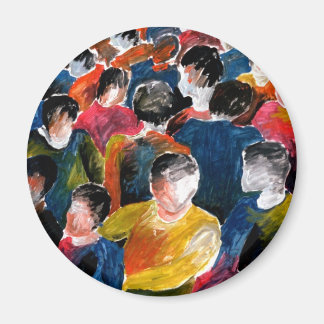 The Crowd - koelkastmagneet. Magneet