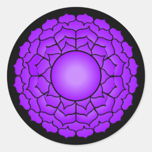 The Crown Chakra Ronde Sticker