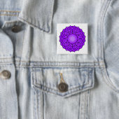 The Crown Chakra Vierkante Button 5,1 Cm (In situ)