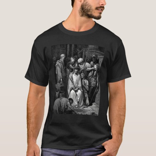 The Crown of Thorns Gustave Dore Biblical Art T-shirt (Voorkant)