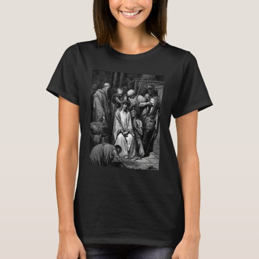 The Crown of Thorns Gustave Dore Biblical Art T-shirt (Voorkant)
