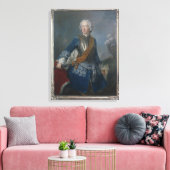 The Crown Prince Frederick II, c.1736 Canvas Afdruk (Insitu (Woonkamer))