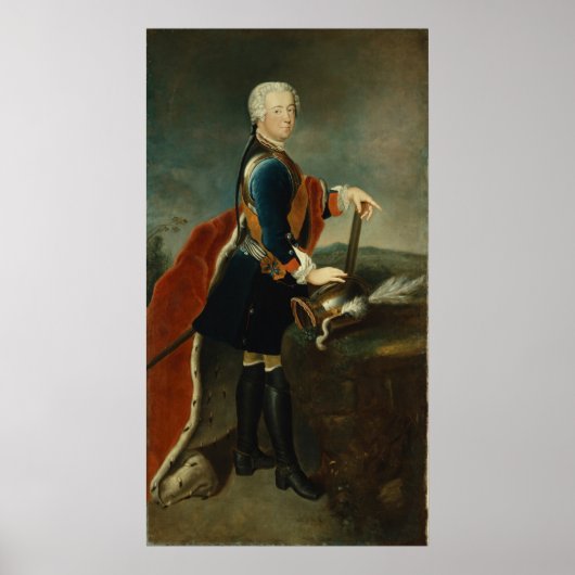 The Crown Prince Frederick II, c.1736 Poster (Voorkant)