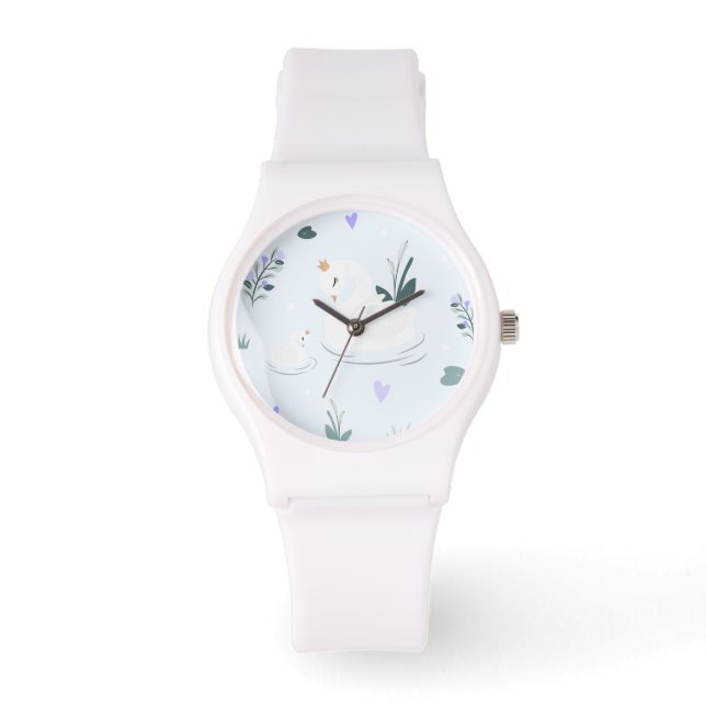 The Crowned Swan Horloge (Voorkant)