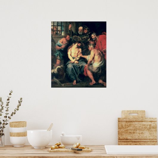 The Crowning with Thorns, 1618-20 Poster (Keuken)