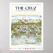"The Cruz" Het Uitzicht van Santa Cruz, CA Poster (Voorkant)