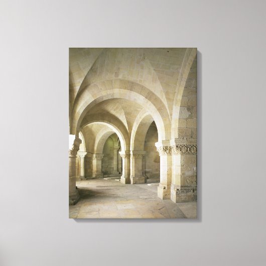 The Crypt, c.1144 (foto) Canvas Afdruk (Voorkant)