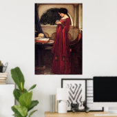 The Crystal Ball, door John William Waterhouse - 1 Poster (Thuiskantoor)