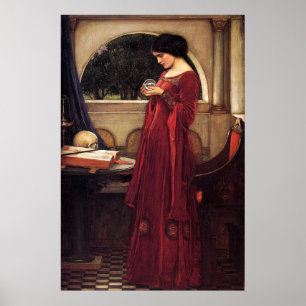 The Crystal Ball, door John William Waterhouse - 1 Poster