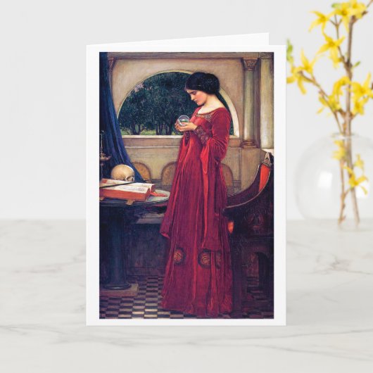 The Crystal Ball, John William Waterhouse Kaart (Gele Bloem)