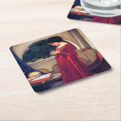 The Crystal Ball, John William Waterhouse Kartonnen Onderzetters (Schuin)