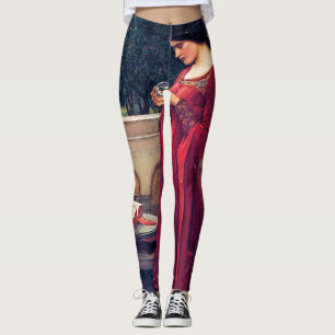 The Crystal Ball, John William Waterhouse Leggings
