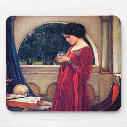 The Crystal Ball, John William Waterhouse Muismat (Voorkant)