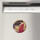 "The Crystal Ball" van John William Waterhouse Magneet (Insitu (Vaatwasser))