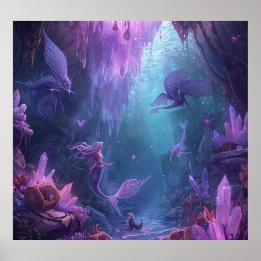 The Crystal Cave of the Mermaid Poster (Voorkant)