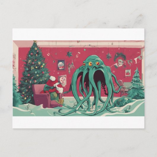The Cthulhu Spirits of Christmas Briefkaart (Voorkant)