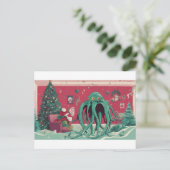 The Cthulhu Spirits of Christmas Feestdagenkaart (Staand voorkant)