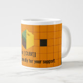 The [[CUBE]] Specialty Jumbo Sized Coffee Mug Grote Koffiekop (Voorkant rechts)