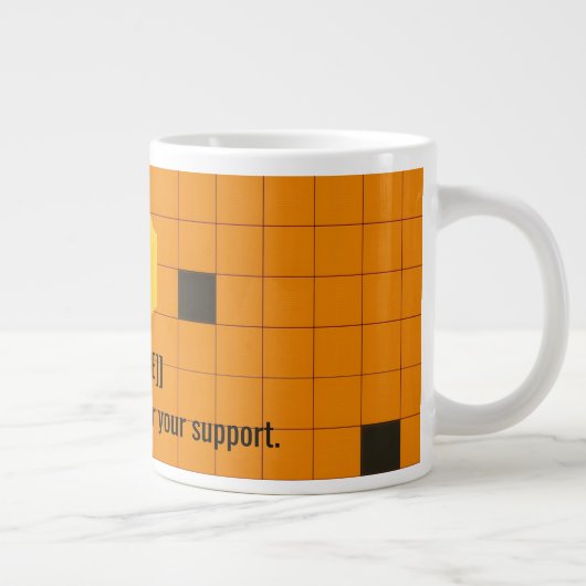 The [[CUBE]] Specialty Jumbo Sized Coffee Mug Grote Koffiekop (Rechts)
