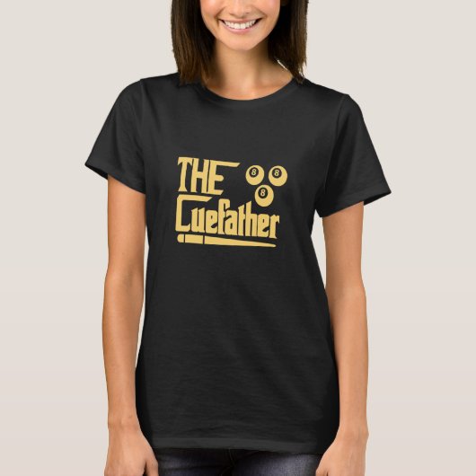 The CueFather Billiard Billiard Player Snooker Poo T-shirt (Voorkant)