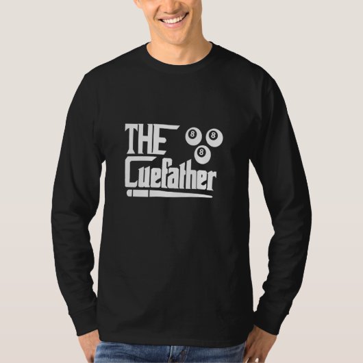 The CueFather Billiard Billiard Player Snooker Poo T-shirt (Voorkant)