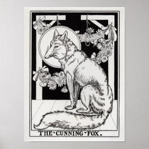 The Cunning Fox - "A Hundred Fables of La Fontaine Poster
