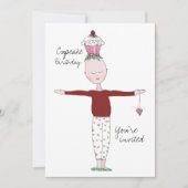 The Cupcake Birthday Invitation Sjabloon Kaart (Voorkant)