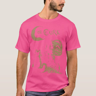 The Cure Cat Moon 90s Alt Indie Rock band Voor Man T-shirt