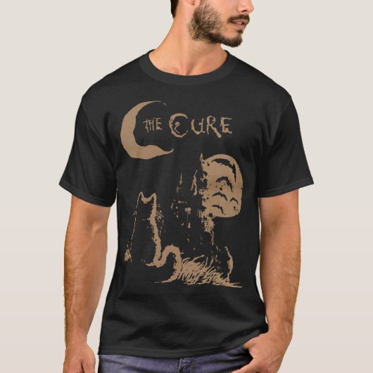 The Cure Cat Moon 90S funny T-shirt (Voorkant)