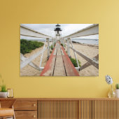 The current lighthouse, the last of many canvas afdruk (Insitu (Woonkamer))