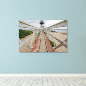 The current lighthouse, the last of many canvas afdruk (Insitu (Houten vloer))